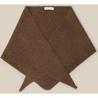 Monsoon Womens Ultra-Soft Knit Triangle Scarf - Brown