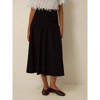 Monsoon Sonja Stretch Cord Skirt - Black