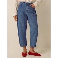 Monsoon Natalie Barrel Jeans - Blue