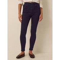 Monsoon Womens Nadine Skinny Mid-Rise Dark Wash Jeans - Blue