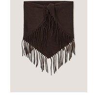 Monsoon Beatrice Knit Triangle Scarf - Brown