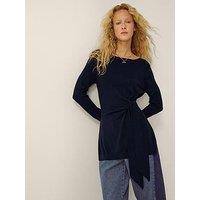 Monsoon Tina Tie Side Jumper - Blue