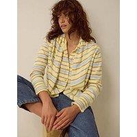 Monsoon Shola Stripe Cardigan & Scarf - Yellow