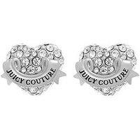 Juicy Couture Crystal Icon Heart Stud Earrings
