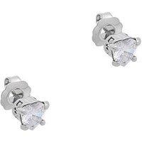 Juicy Couture Solitaire Crystal Heart Stud Earrings