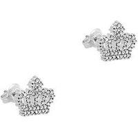Juicy Couture Crystal Motif Crown Stud Earrings
