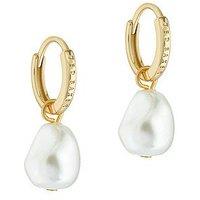 Ted Baker Periaa: Pearl Huggie Earrings