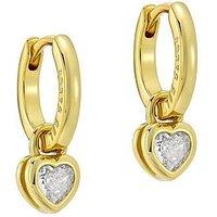 Ted Baker Harper: Mini Crystal Heart Huggie Earrings