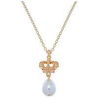 Juicy Couture Heritage Crown & Pearl Drop Pendant