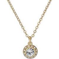 Ted Baker Soltell: Solitaire Sparkle Crystal Pendant Necklace