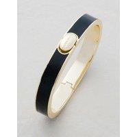 Karen Millen Logo Emanel Hinged Bangle