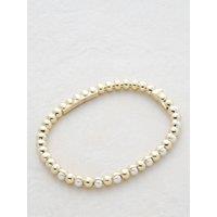 Karen Millen Logo Pearl Hinged Bangle