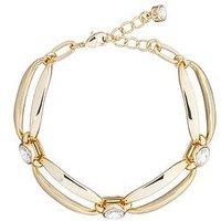 Karen Millen Crystal Ellipse Bracelet