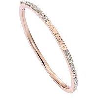 Ted Baker Claudia: Narrow Crystal Hinged Bangle Bracelet