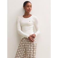New Look Womens Cotton Rich Check Heart Long Sleeve Pyjama Set - Cream