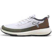 Puma Mens Waterproof Spikeless Cushioned Golf Shoes - White
