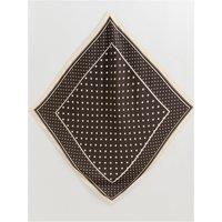 New Look Womens Spot Print Satin Toggle Scarf - Brown