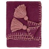 Furn Lowen Wool 130X170 Throw Berry / Cotta