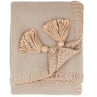 Furn Lowen Wool 130X170 Throw Natural