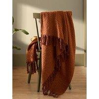 Furn Tweedie 130X180 Throw Cinnamon