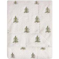 Furn Winter Pines 130X180 Throw Ecru