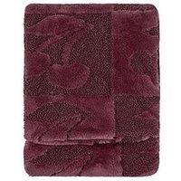 Furn Fur Boucle Cherries 140X180 Throw Morello