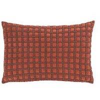 Furn Softie Grid 40X60 Feather Cushion Cinnamon / Chocolate