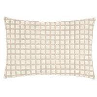 Furn Softie Grid 40X60 Polyester Cushion Natural