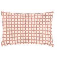 Furn Softie Grid 40X60 Polyester Cushion Pink