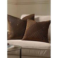Paoletti Evoke 55X55 Polyester Cushion Chocolate