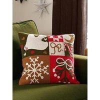Furn Fika Patch 43X43 Polyester Cushion Multicolour