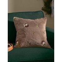 Furn Festive Puddings 45X45 Polyester Cushion Mocha