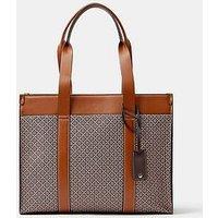 Accessorize Monogram Shoulder Tote Bag