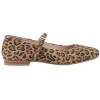 Hush Puppies Pasha Suede Ballerina - Leopard