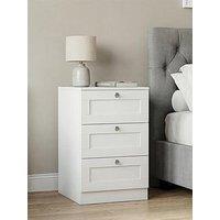 Vida Designs Altino 3 Drawer Bedside Chest