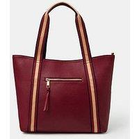 Accessorize Webbing Strap Tote Bag - Red