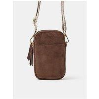 Accessorize Cord Phone Crossbody Bag - Brown