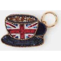 Accessorize Womens London Embellished Teacup Zip Coin Purse - Blue