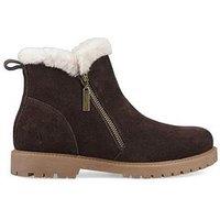 Hush Puppies Hollis Zip Boot - Brown