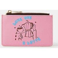 Accessorize Love You A Latte Card Holder - Pink