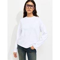 New Look Womens Premium Long Sleeve Plain T-Shirt - White