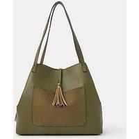 Accessorize Suedette Pocket Tassel Shoulder
