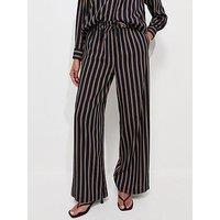 New Look Woven Striped Wide Leg Co-Ord Trousers - Blue