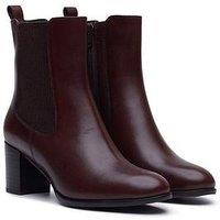 Hush Puppies Camellia Heeled Boot - Red