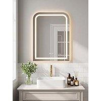 Living And Home Wall-Mounted Led Bathroom Mirror With Demister 50Cm X 70Cm