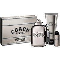 Coach Men Pure Platinum 100Ml, 100Ml Shower Gel & 15Ml Travel Spray Set
