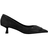 Bibi Lou Astra Suede Pointed Toe Kitten Heel Pumps 40 - Black