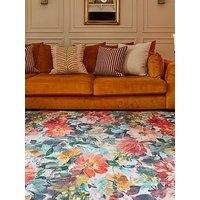 Clarke & Clarke Tahiti Teal & Rouge Washable - 076 X 150
