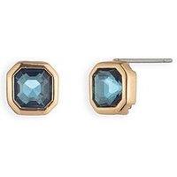 Lauren By Ralph Lauren Lauren Ralph Lauren Gold Tone & Montana Blue Stud Earrings