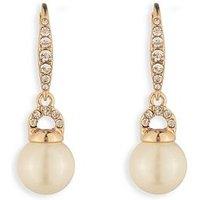 Lauren By Ralph Lauren Lauren Ralph Lauren Gold & Crystal Pearl Drop Earrings